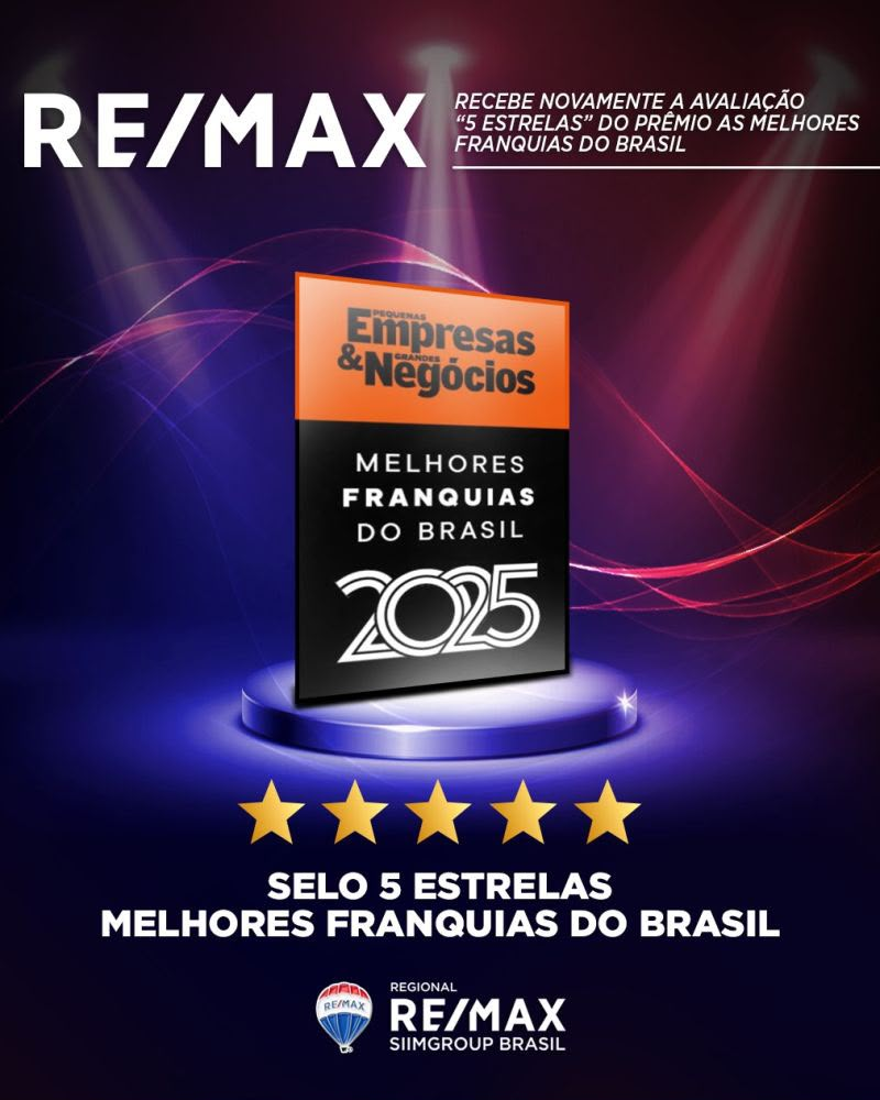 Prêmio 5 Estrelas Melhores Franquias do Brasil 2025 - Pequenas Empresas & Grandes Negócios
